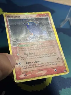 Heracross Delta Species Holo Rare Ex Dragon Frontiers 3/101 Pokemon Card DMG - Image 5