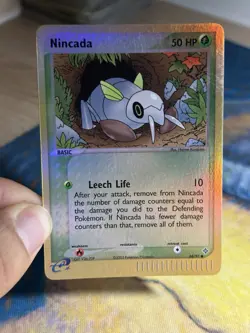 Nincada Ex Dragon Set 68/97 Reverse Holo Foil E Series Pokemon Card LP NM - Image 3