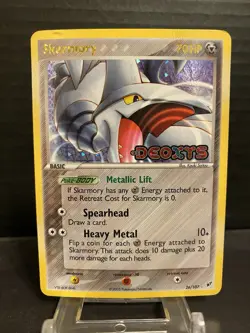 Skarmory Reverse Holo 26/107 EX Deoxys Stamped Rare Pokemon 2005 Card HP - Image 1