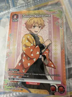 Zenitsu Agatsuma 062 U* Card - Demon Slayer TCG Vol.2 UEX05BT Union Arena FOIL - Image 2