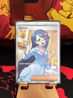 Fennel 162/086 Black Bolt Full Art Ultra Rare Holo Pokemon Card NM - Image 1