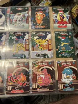 45 Cracked Ice Holo Pokemon Christmas Cards 2024 NM! Peru Non TCG - Image 2