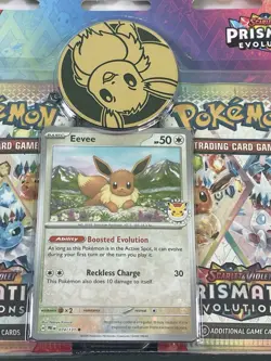 Pokemon Prismatic Evolutions 2-Pack Blister w/ 2025 Eevee Pokemon Day Promo Card - Image 2
