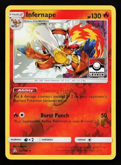 Infernape 23/156 Reverse Holo League Promo Pokemon Card - Image 1