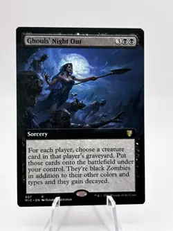 Ghouls' Night Out 057 Extended Art Innistrad: Midnight Hunt MIC MTG NM - Image 1