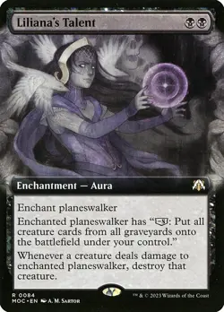1x Liliana's Talent - Extended Art NM Eng MTG - March of the Machine Commander - Image 1