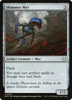 1x Shimmer Myr NM Eng MTG - March of the Machine Commander - Image 1