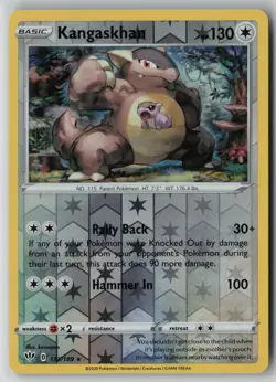 Kangaskhan 133/189 Pokemon Reverse Holo Darkness Ablaze Rare Near Mint Card NM 1 - Image 1