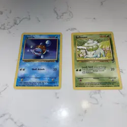 Pokemon TCG Squirtle & Bulbasaur Base Set 1999 Collector’s Cards - Image 1