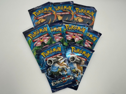 9 Pokemon TCG XY Evolutions Booster Packs - Sealed - Image 1