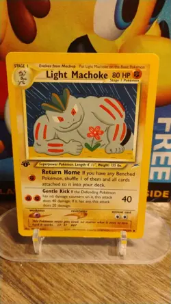 LIGHT MACHOKE Neo Destiny POKEMON 1st Edition 2000 Non-Holo 49/105 - Image 1