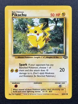 Pokemon TCG Pikachu Jungle Card 60/64 Regular Common Near Mint - Image 1