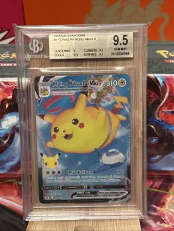 2021 Pokemon Celebrations Flying Pikachu Vmax BGS 9.5 - Image 1