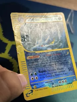 Kingdra 19/147 2002 Aquapolis Pokemon E Reader Series Reverse Holo Rare Damaged - Image 5