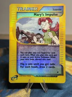 Mary's Impulse 142/165 Expedition Set E Reader Series Reverse Holo Pokemon HP - Image 1