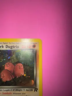 Pokemon Dark Dugtrio Team Rocket 1st Edition Holo Rare 6/82 - Image 3