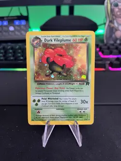Pokemon TCG Dark Vileplume #13/82 Team Rocket Holo Rare Unlimited 2000 - Image 1
