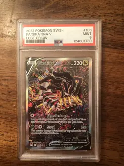 PSA 9 Giratina V Lost Origin Full Alt Art #186 Pokemon 186/196 - Image 1