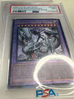Yugioh Dragon Master Magia Ultimate Rare PSA 9 RA04 1st Edition MINT - Image 3