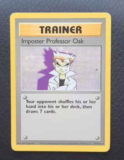IMPOSTER PROFESSOR OAK - 73/102 - Base Set - Pokemon Card - NM - Image 1