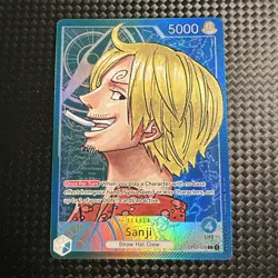 One Piece Card Game TCG Sanji OP02-026 Alt Art Leader - Image 2