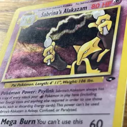 Sabrina’s Alakazam 16/132 2000 Gym Challenge Holo Pokemon Card Vintage WotC - Image 5