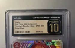 Koala OP05-006 SR CGC 10 Pristine Awakening of a New Era One Piece Card - Image 3