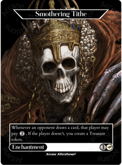 Smothering Tithe - Full Art Altered Art Custom Cards - Image 1