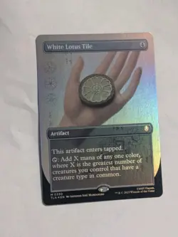 White Lotus Tile Borderless Foil MTG Avatar Mythic 330 NM X1 - Image 1