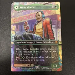 Miles Morales (Borderless) (M) #200 Marvel's Spider-Man FOIL MTG - Image 1