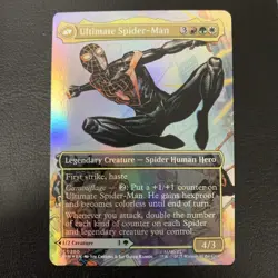 Miles Morales (Borderless) (M) #200 Marvel's Spider-Man FOIL MTG - Image 2