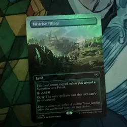 Mistrise Village (Borderless) Tarkir: Dragonstorm Foil TDM 0397 Rare Land - Image 1