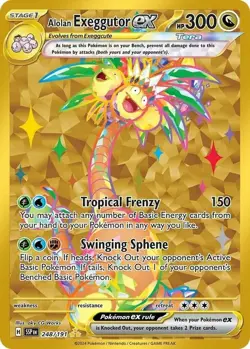 1x Alolan Exeggutor ex - 248/191 - Hyper Rare NM-Mint Pokemon SV08 - Surging Spa - Image 1