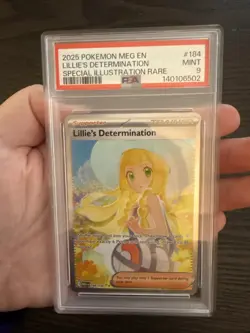 Lillie’s Determination 184/132 SIR 2025 Pokemon Mega Evolution PSA 9 Mint - Image 3