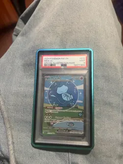 2024 POKEMON PAF EN-PALDEAN FATES SPECIAL ILLUSTRATION RARE #232 MEW EX PSA 9 - Image 1