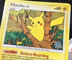 Pokemon TCG Pikachu DP16 Countdown Calendar Snowflake Stamp *German* Promo 2008 - Image 4