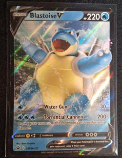 Blastoise V SWSH101 Pokemon TCG Black Star Promo Ultra Rare Holo HP - Image 1