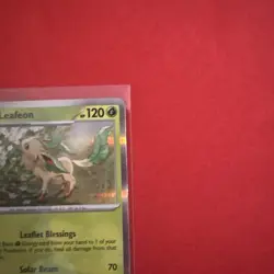POKEMON LEAFEON HOLO 005/131 PRISMATIC EVOLUTIONS PACK FRESH - Image 3