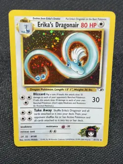 Pokemon TCG Erika's Dragonair 4/132 Holo 2000 Gym Heroes Unlimited - Image 1