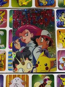 Pokemon Pikachu HOLO Vintage Pocket Monsters Prism Sticker 1998 Nintendo Japan - Image 3