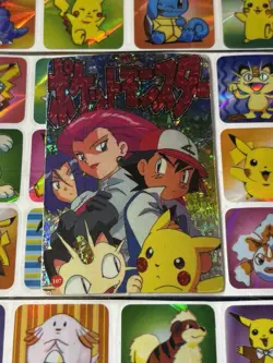 Pokemon Pikachu HOLO Vintage Pocket Monsters Prism Sticker 1998 Nintendo Japan - Image 4