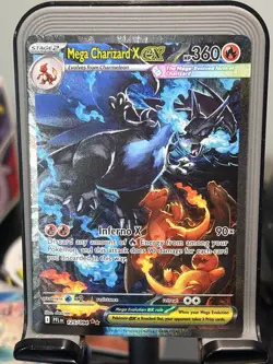 Mega Charizard x Ex 125/094 SIR Full Art Phantasmal Flames Pokemon Card CLEAN - Image 1