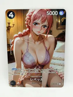 One Piece Goddess Rebecca #1 Sunrise Special Doujin Kawaii Holo Art Card - Image 1