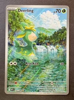 Deerling 091/086 Illustration Rare Holo White Flare Pokemon Trading Card - Image 1