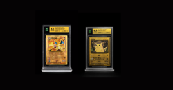 Celebrations Gold CHARIZARD #4 & Gold Pikachu #58 Card Promo GEM MINT 9.5 - Image 1
