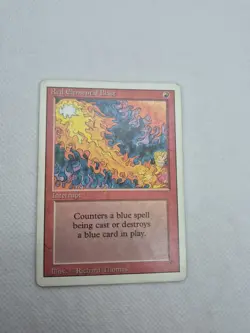 Magic The Gathering Revised Edition Red Elemental Blast Moderate Play - Image 1