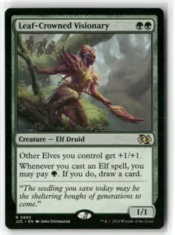 Leaf-Crowned Visionary Foundations Jumpstart MTG NM - Image 1