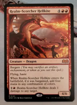 Realm-Scorcher Hellkite - Standard Mythic - Wilds of Eldraine - NM - MTG - Image 1