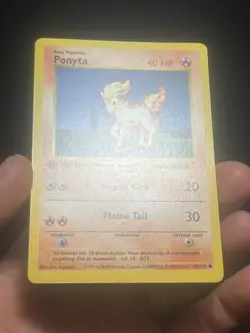 Pokemon TCG Ponyta 060/102 Base Set (Shadowless) 1st Edition LP/NM - Image 2