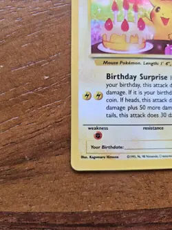 Pokemon Celebrations Classic Collection Birthday Pikachu 24/53 Stamped Holo NM - Image 3